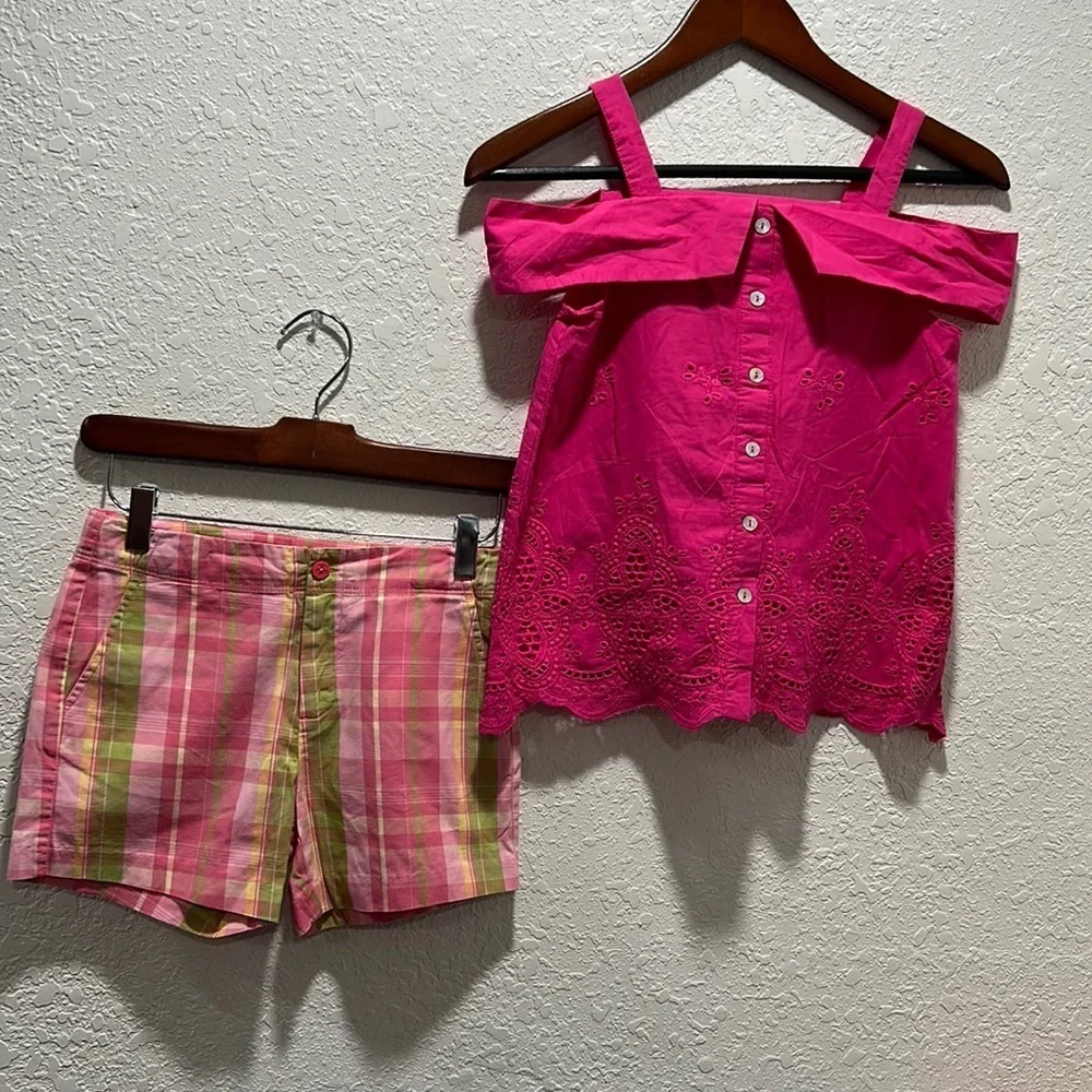 Lands’ End and GB girls pink beautiful SET size 8 GUC…